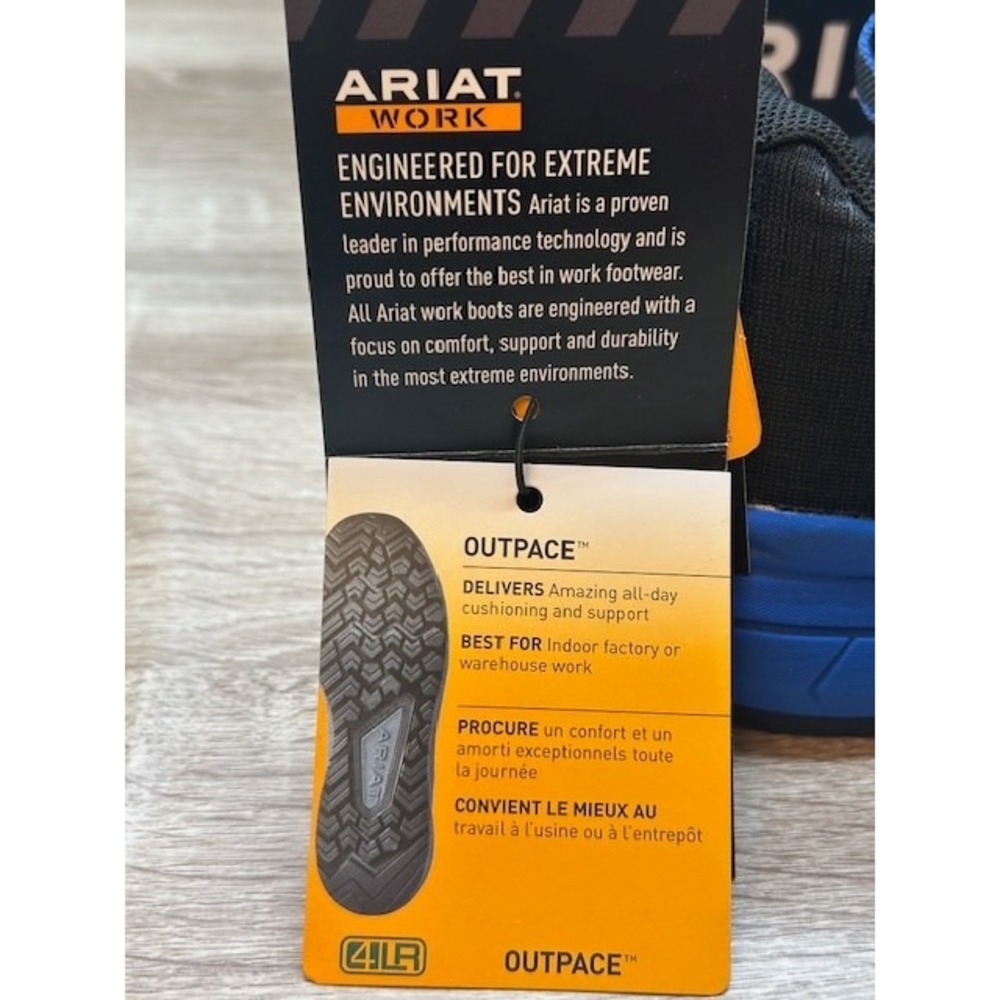 Ariat Women's Outpace Composite Toe EH Slip Resistant Safety Shoes NIB Size 8.5W - Picture 11 of 15